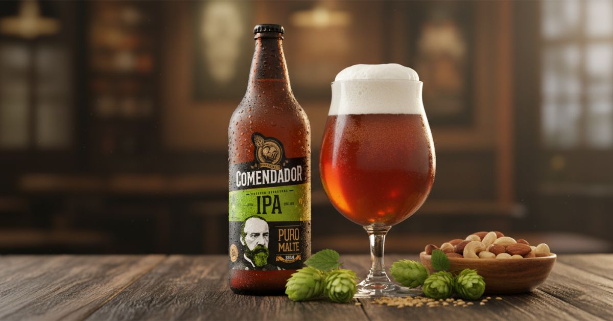 Cerveja IPA em um copo