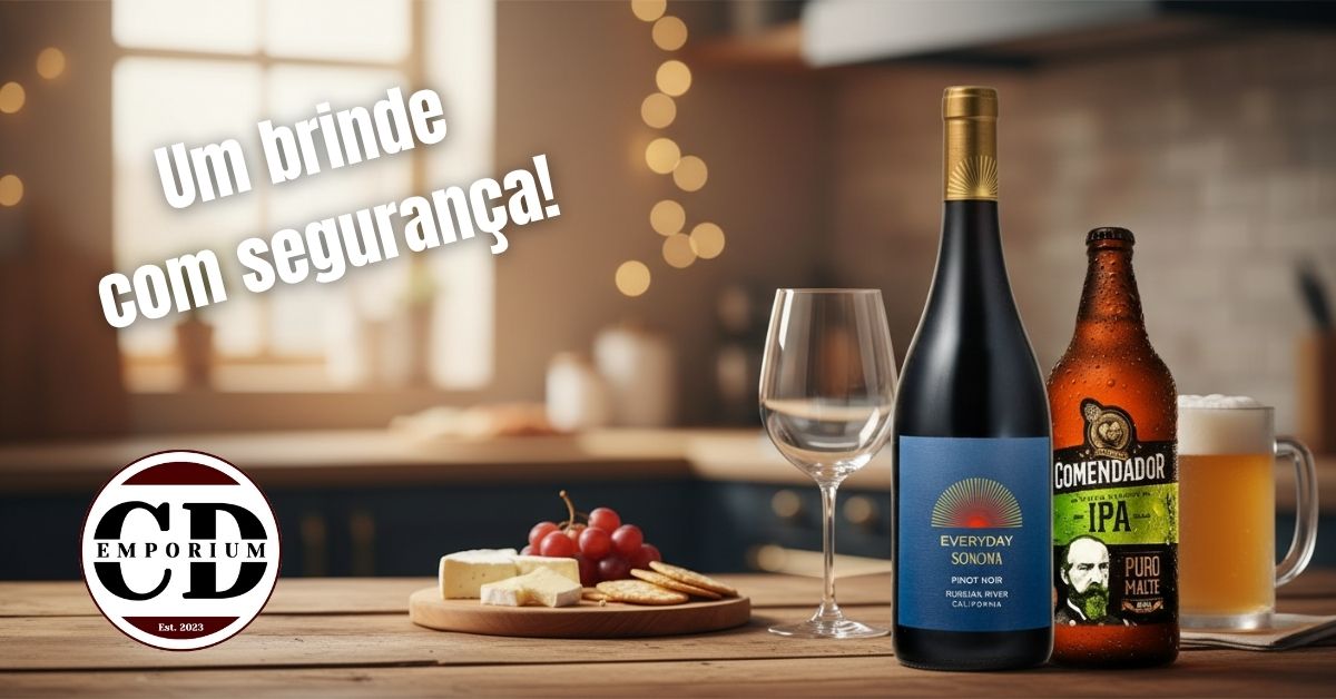 Brinde com bebida segura e original